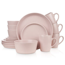 Load image into Gallery viewer, Albie Stoneware Dinnerware Set - Pink Stoneware Stone + Lain 
