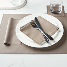 Load image into Gallery viewer, Taupe Cotton Dinner Napkins 12 Units #AL My Drap 
