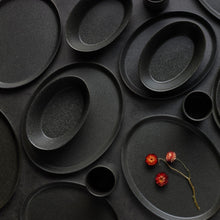 Load image into Gallery viewer, Katachi Stoneware Dinnerware Set - Charcoal Stoneware Stone + Lain 

