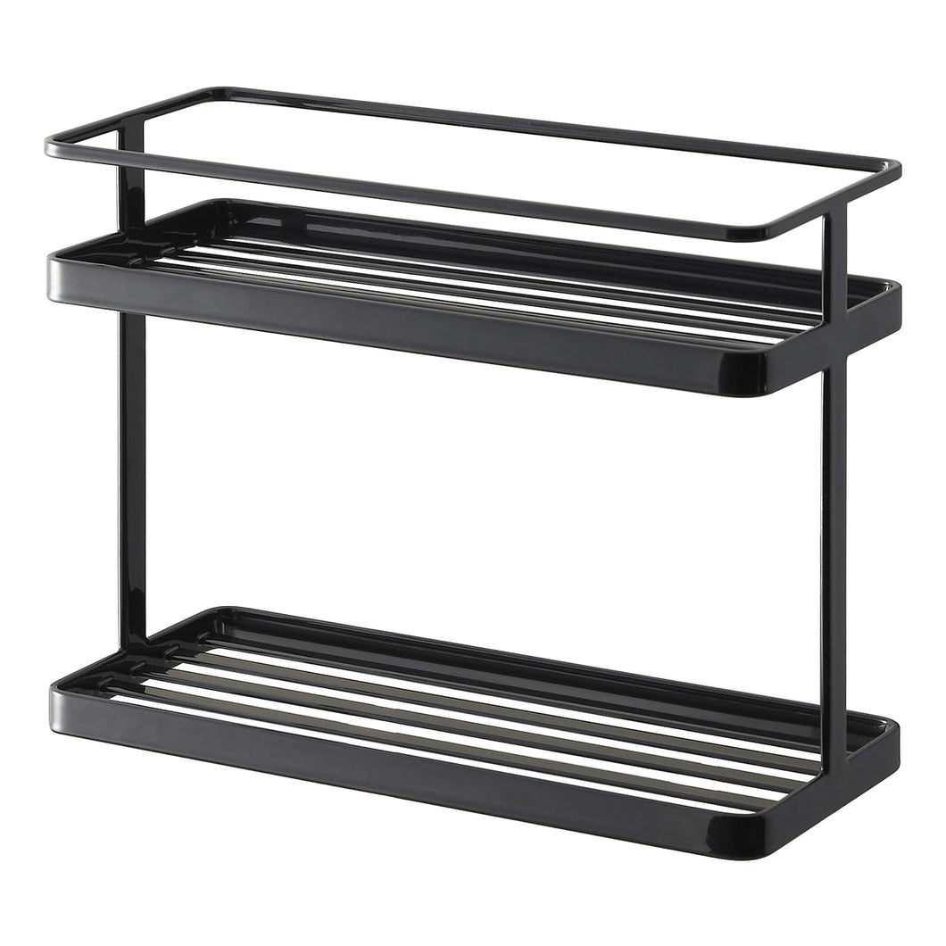 Organization Caddy - Steel Countertop Shelf Yamazaki Home Black 