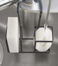 Load image into Gallery viewer, Faucet-Hanging Sponge &amp; Brush Holder - Steel Sponge Holder Yamazaki Home 
