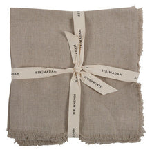 Load image into Gallery viewer, SOLID LINEN NAPKINS, NATURAL, SET OF 4 Sir|Madam 
