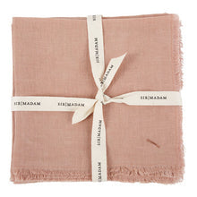 Load image into Gallery viewer, SOLID LINEN NAPKINS, SALMON, SET OF 4 Sir|Madam 
