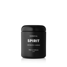 Load image into Gallery viewer, SPIRIT Aromatic Candle vegan candle california &gt; natural candle &gt; essential oil candle &gt; essential oils &gt; natural fragrance &gt; california fragrance &gt; energy crystal &gt; amethyst &gt; rose quartz &gt; fir needle &gt; amber &gt; resin &gt; amber resin SANDOVAL 
