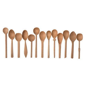 Baker's Dozen Wood Spoons, Small Sir|Madam 