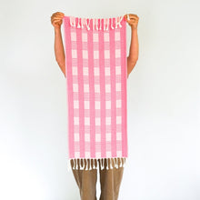 Load image into Gallery viewer, PLAID TURKISH TOWEL / FLAMINGO world/home STATE 
