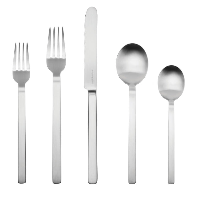 Stile Cutlery - 5 Piece Set FLATWARE Mepra Brushed 