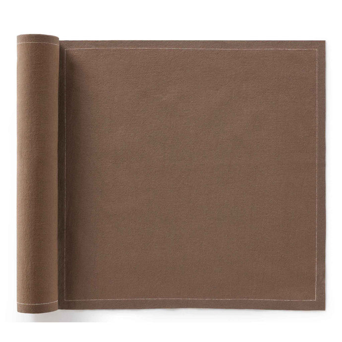Taupe Recycled Cotton Dinner Napkins 6 Units NAPKINS My Drap 