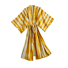 Load image into Gallery viewer, Raw Silk Robe in Banda robe Upstate 
