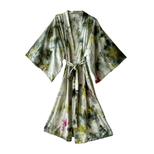 Load image into Gallery viewer, Raw silk robe in Garden Party Robes Upstate 
