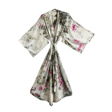 Load image into Gallery viewer, Raw Silk Robe in Garden Party Bath Towels Upstate 
