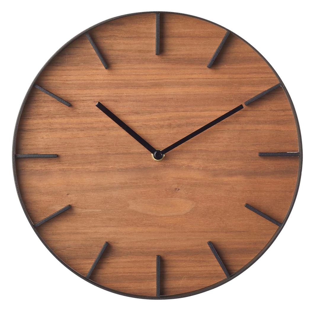 Wall Clock - Steel + Wood CLOCKS Yamazaki Home 