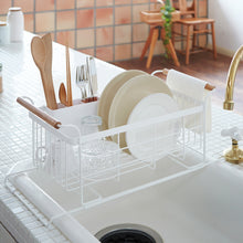 Load image into Gallery viewer, Over-the-Sink Dish Rack - Steel + Wood Dish Rack Yamazaki Home 
