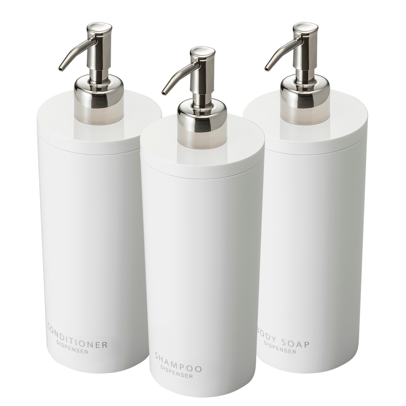 Tower Bathroom Dispenser 3 Piece Bundle Round Afternoon Light