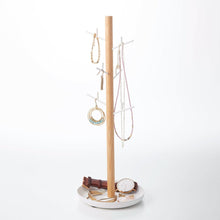 Load image into Gallery viewer, Jewelry + Accessory Stand - Steel + Wood Jewelry Organizer Yamazaki Home 
