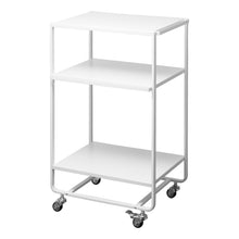 Load image into Gallery viewer, Rolling Utility Cart - Steel Rolling Carts Yamazaki Home White 
