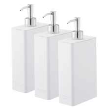 Load image into Gallery viewer, Bathroom Dispenser Bundle, Rectangular - Set of 3 BATH ACCESSORIES Yamazaki Home White 
