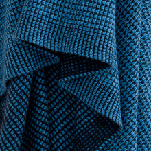 Load image into Gallery viewer, Azure &amp; Midnight Blue Cashmere Waffle Knit Hangai Mountain Textiles 
