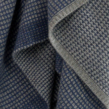 Load image into Gallery viewer, Organic Gray &amp; Denim Waffle Knit Throw Hangai Mountain Textiles 
