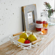 Load image into Gallery viewer, Fruit Bowl - Steel + Wood Fruit Basket Yamazaki Home 
