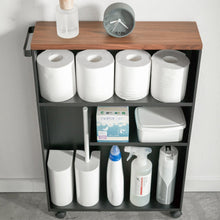 Load image into Gallery viewer, Rolling Storage Cart - Steel Rolling Carts Yamazaki Home 
