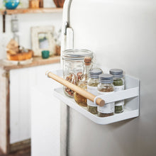 Load image into Gallery viewer, Magnetic Storage Caddy - Steel + Wood Spice Rack Yamazaki Home 
