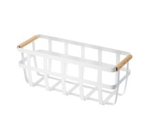 Load image into Gallery viewer, Storage Basket - Steel + Wood Baskets and Bins Yamazaki 
