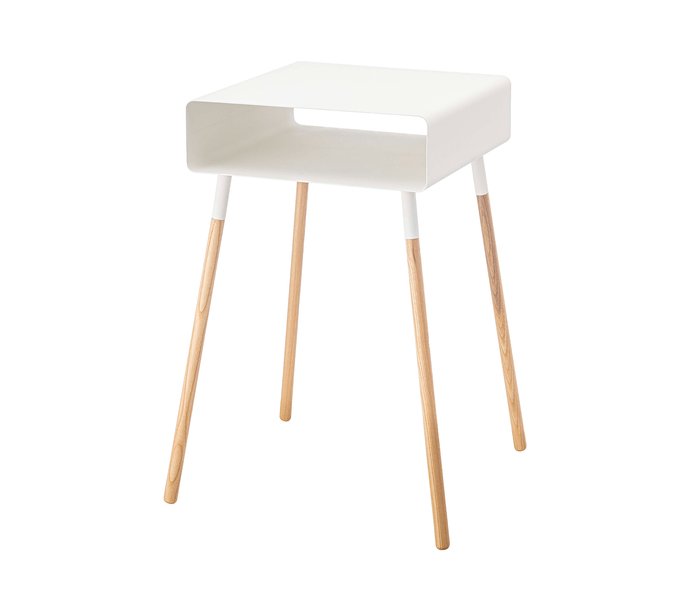 Storage Table - Steel + Wood - Tall End + Side Tables Yamazaki 