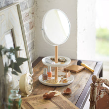 Load image into Gallery viewer, Jewelry Organizer with Mirror - Steel + Wood Mirror Yamazaki Home 
