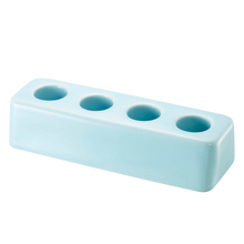 Load image into Gallery viewer, Ceramic Toothbrush Stand BATH ACCESSORIES Yamazaki Home Blue 
